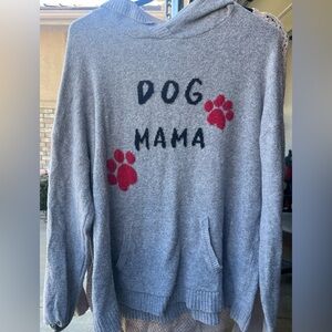 Grey hooded loft sweater